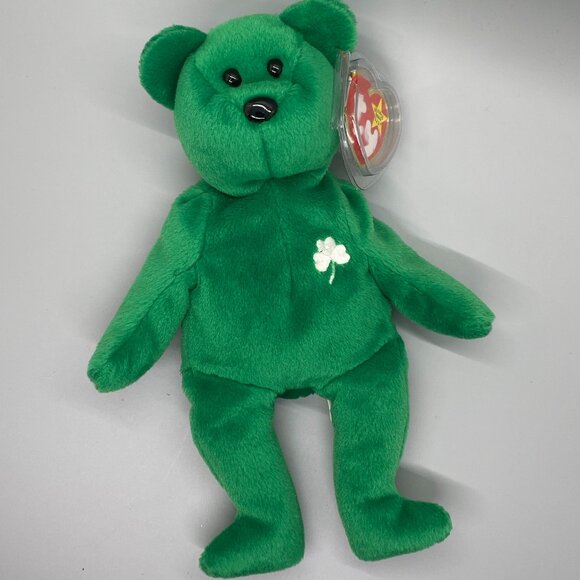 Ty Beanie Babies 1997 Erin the Green Irish Bear - Picture 2 of 9